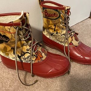 Sherpa lined duck boots WARM SNOW BOOTS